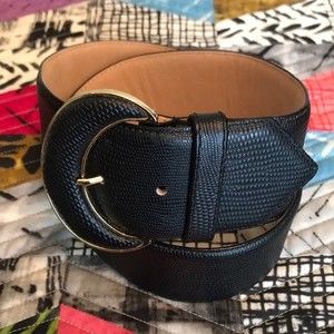 R.O.C. Accessories Black Leather Belt sz M